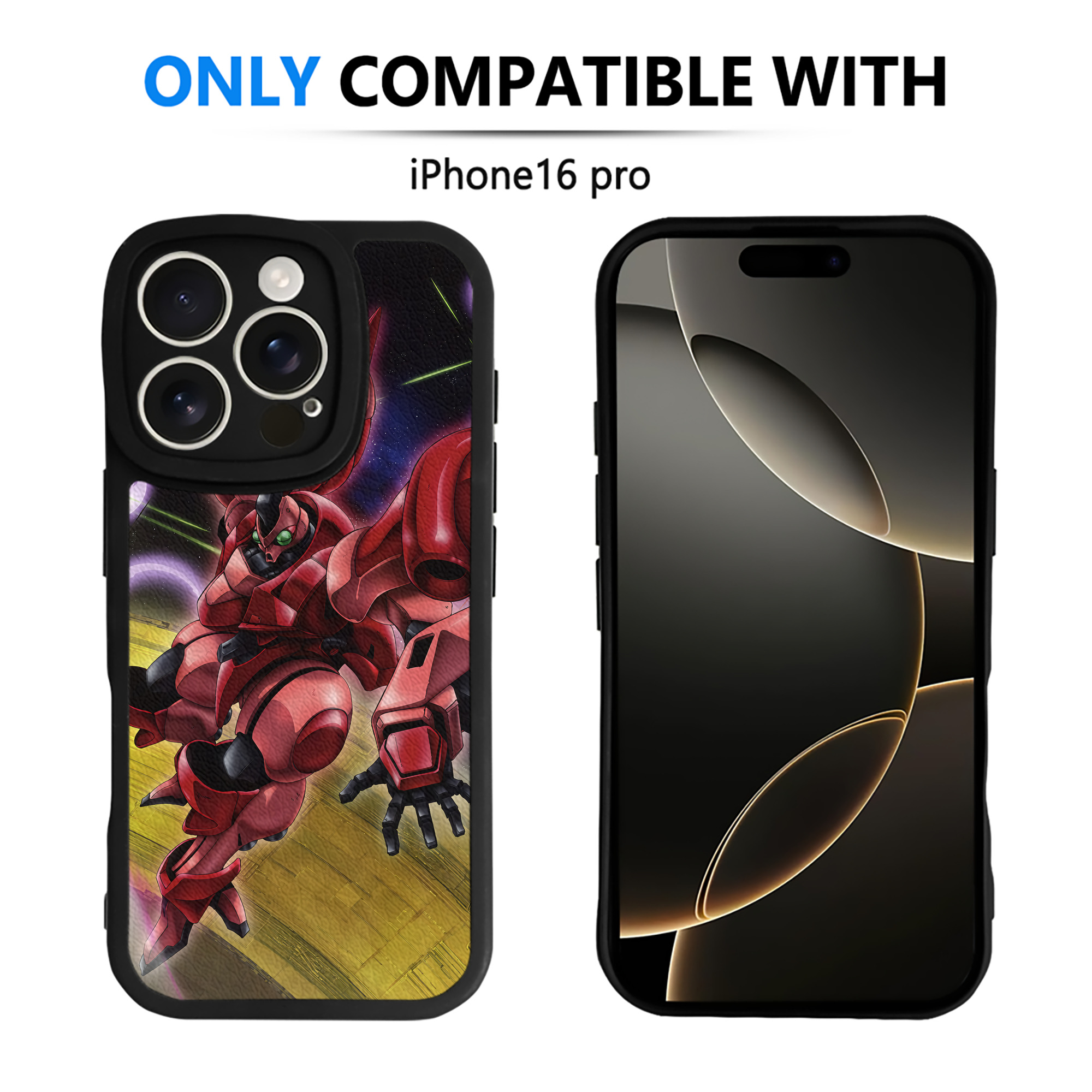 （画像用） 機動戦士ガンダム Mobile Suit Gundam 【iPhone 16シリーズ対応】シリコンスマホケース（レザー調） 材質：シリコン